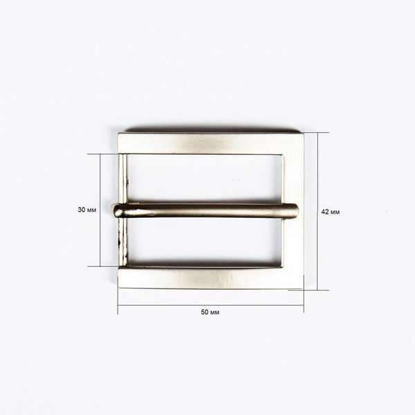 Пряжка ременная металл 30 мм.серебро, металл, 4 шт, BIG