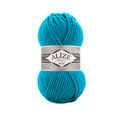 Пряжа Alize (Ализе) Superlana Maxi / уп.5 мот. по 100 г, 100м, 484 бирюзовый A