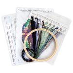 Набор для вышивания нитками Panna, Живая картина. Бабочка. Эрцгерцог, 13х13 см