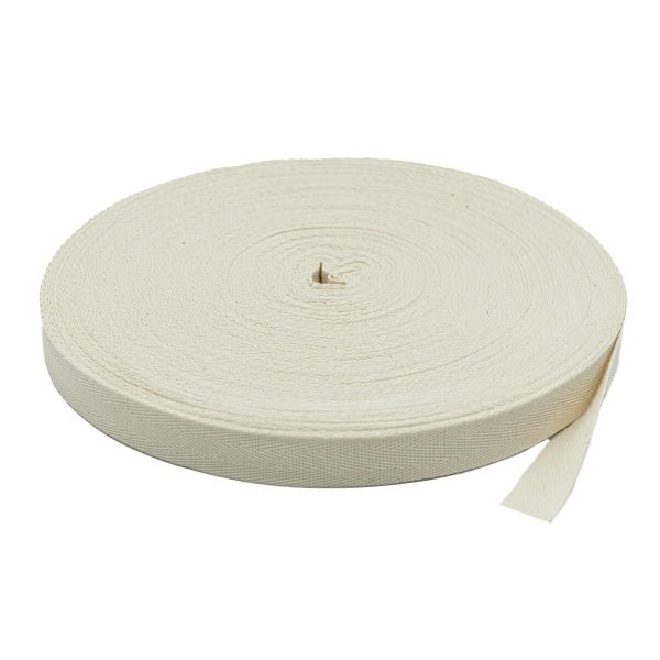 Тесьма (лента) киперная (100 х/б) 20 мм / 50 метров, суровый