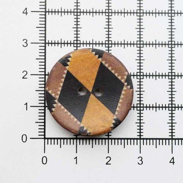 Пуговицы 2 прокола кокос 44L, col.B, оранжевый, 36 шт