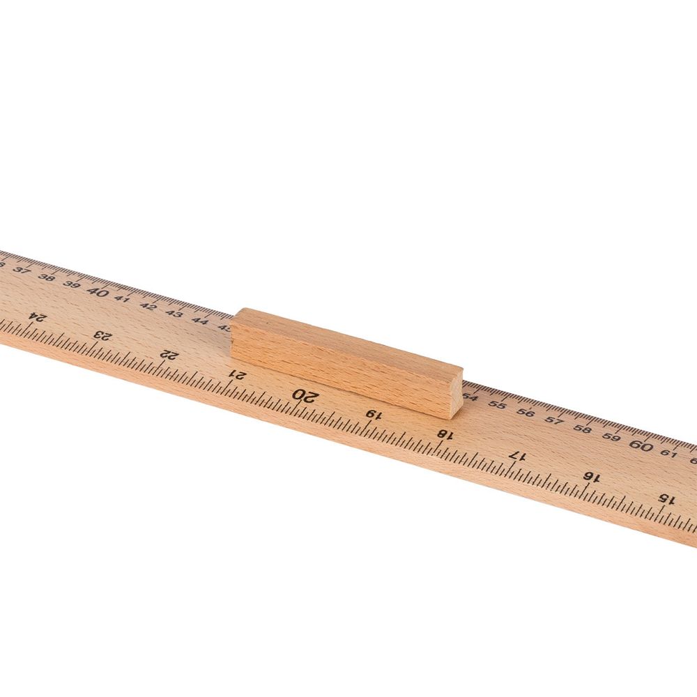 Метр деревянный без клейма 100 см, с ручкой, без упаковки, Gamma