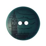 Пуговицы 2 прокола (3.02-1271-45)"Лондон" (малахит), 20 шт