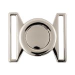 Застежка декоративная металл 65х55 мм, 5 шт, 04 никель, Gamma GH 1075