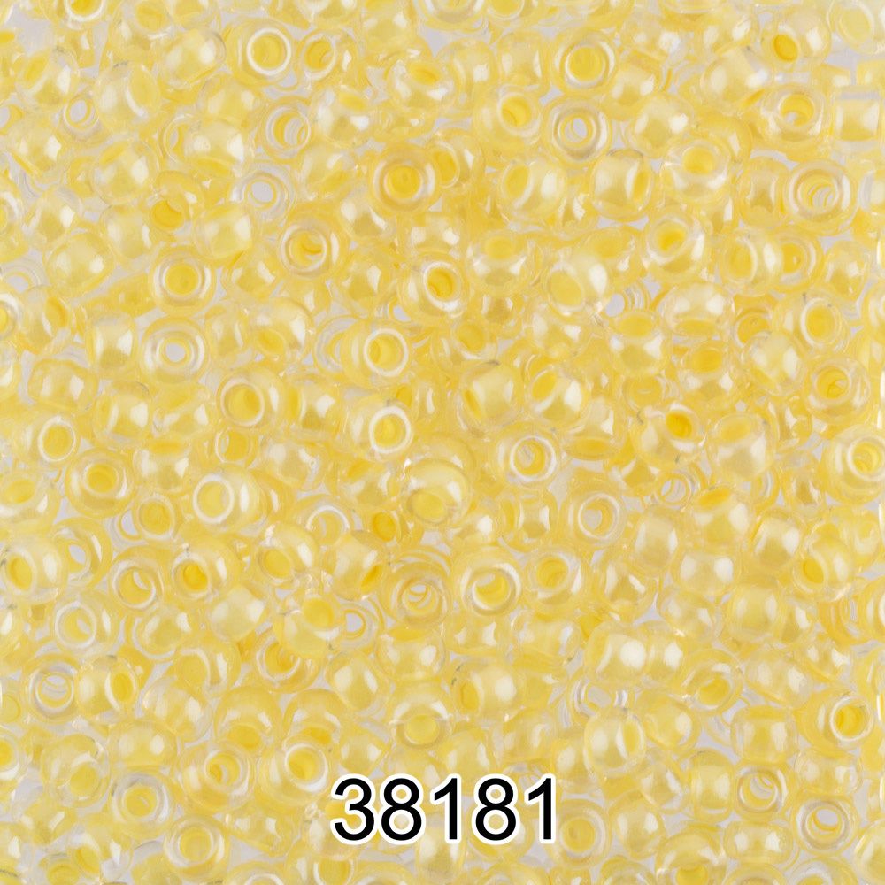 Бисер Preciosa 10/0 (2.3 мм), 500 г, 38181 (Ф516) желтый