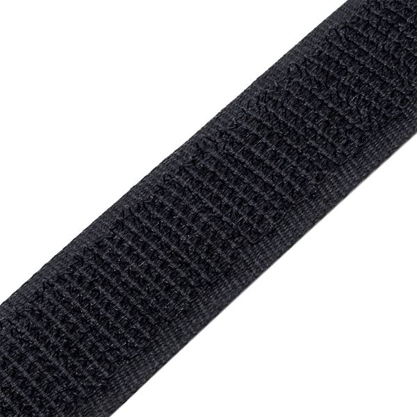 Лента контактная липучка (велкро) клеевая 20 мм / 25 метров, 25 г/м, черный, 0151-1200, КРЮЧОК, качество 