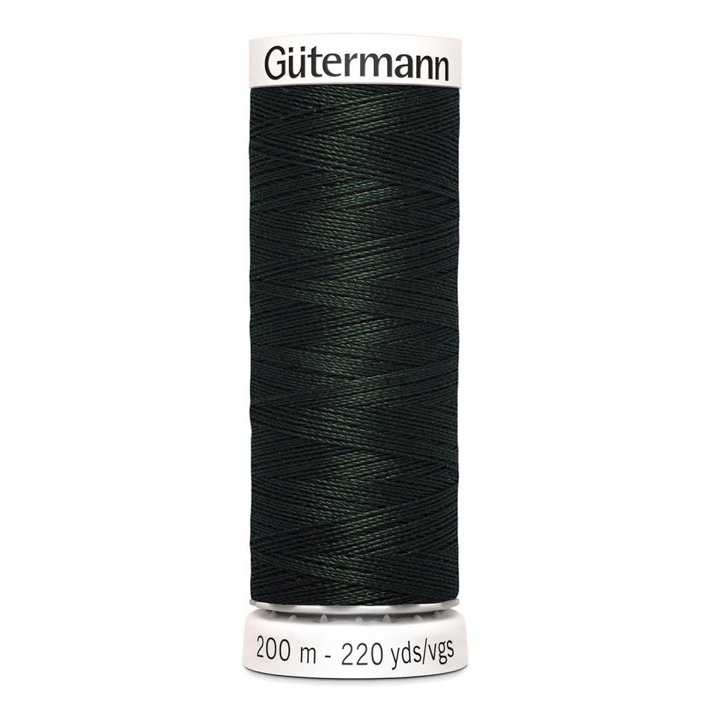 Нитки универсальные Gutermann Sew-all, 200м, 687 т.т.зеленый, 1 катушка