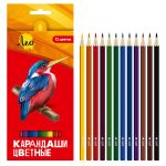 Набор цветных карандашей LBSCP-12 заточенный 8х12 цв, Лео LBSCP-12