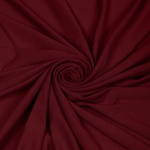 Вискоза трикотажная 240 г/м², 180 см / 1 метр, TBY.023709, бордо