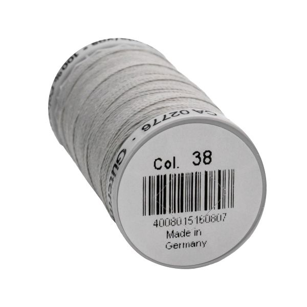 Нитки суперкрепкие Gutermann Extra Strong M782, 100м, 038 св.серый, 5 катушек
