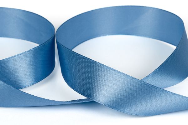 Лента атласная 1-сторонняя 25.0 мм / 33±2 метра, №526L(16-4118) т.голубой, Gamma