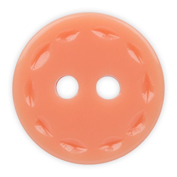 Пуговицы 2 прокола блузочные 11 мм, 40 шт, D057 св.оранжевый, Gamma JEY 0003