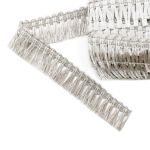 Бахрома отделочная 28.0 мм / 25 метров, металлизированная, цв.серебро 1123