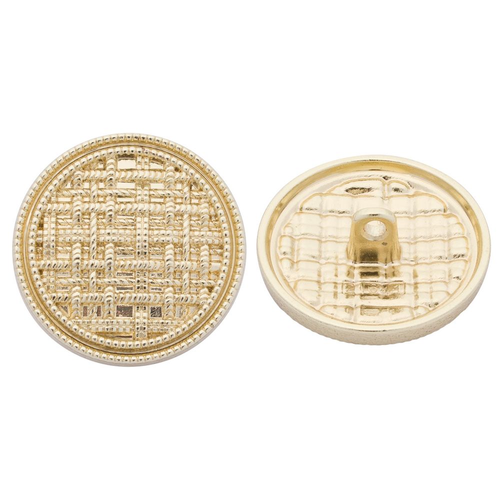 Пуговицы на ножке 36L=23 мм, металл, Gold (золотой), 10 шт, MP06