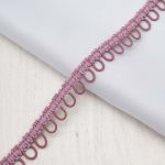 Тесьма декоративная с петлями 15 мм / 18.29 метра, старая роза, 13-7735