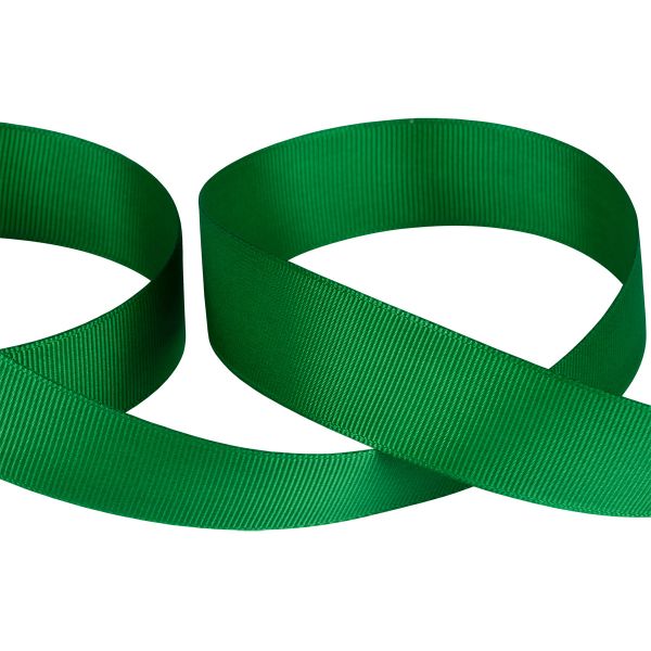 Лента репсовая нарезка 25.0 мм / 5 шт по 5.4 метра, 077 зеленый, Gamma GR-25