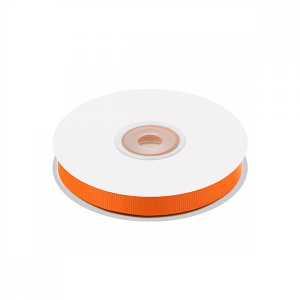 Лента репсовая (в рубчик) 10.0 мм цв. 668 оранжевый уп.22.86м (±1м)