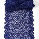 Кружево бельевое эластичное 180 мм / 3 м, TBY.L1351, цв.L1832 синий, Kruzhevo