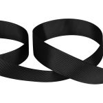 Лента репсовая нарезка 25.0 мм / 5 шт по 5.4 метра, 123 черный, Gamma GR-25