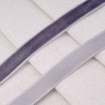 Лента бархатная (тесьма) 12.0 мм / 32.9±2 метров, 0081-1211, 189 серо-голубой