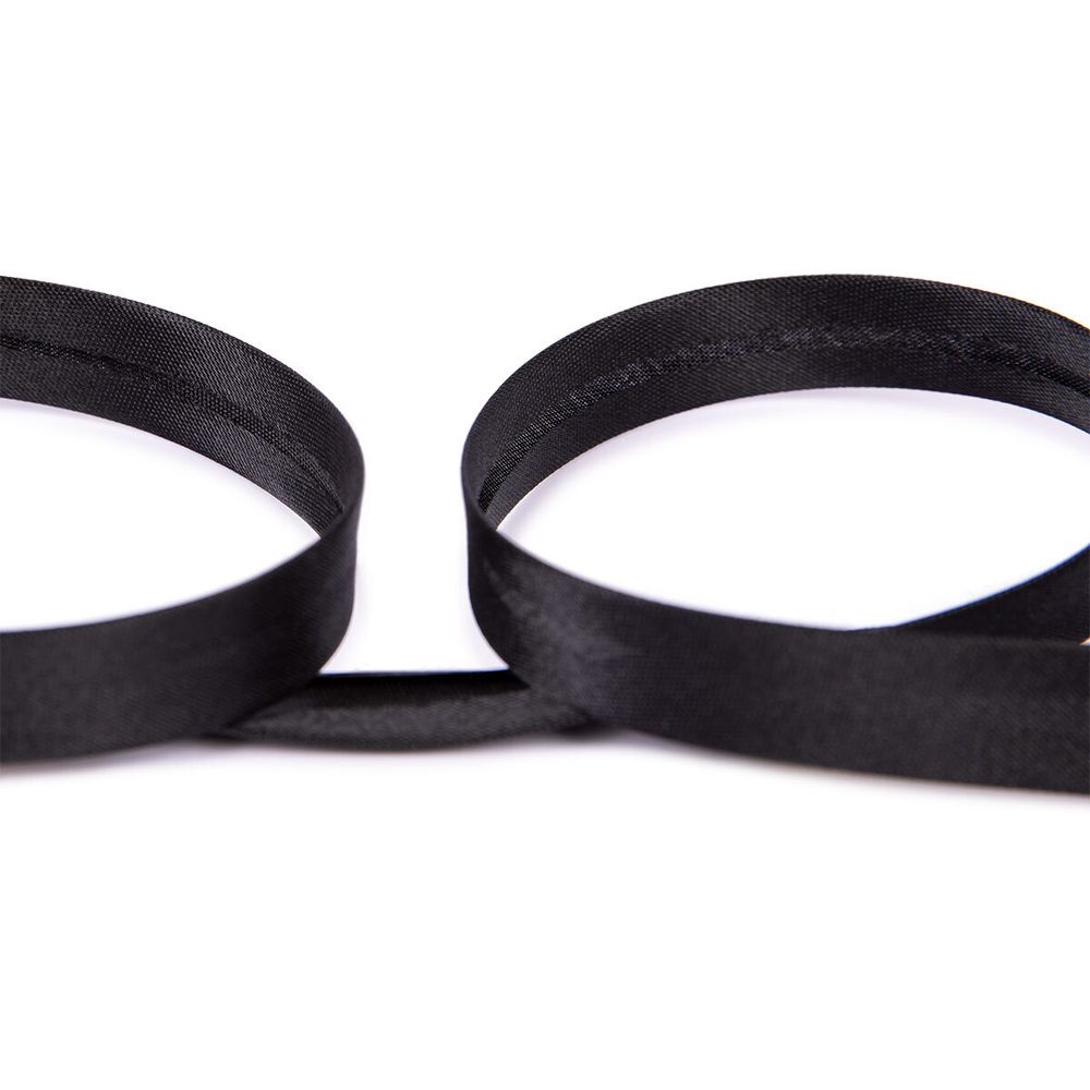 Косая бейка атласная 15 мм / 132±1 метра, черный 080, Blitz BKE-15P