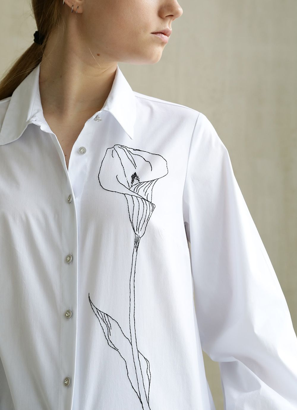 Набор для вышивания нитками Panna, Живая картина, Калла, 14х43 см