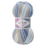 Пряжа Alize (Ализе) Happy Baby new Multi Colors / уп.5 мот. по 100 г, 320м, 53001 секционный