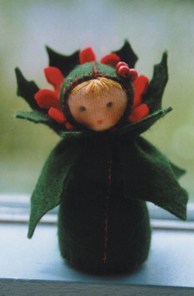 Набор для шитья вальдорфской куклы &quot;Маленькая Пуансетия&quot;, De Witte Engel, A36200