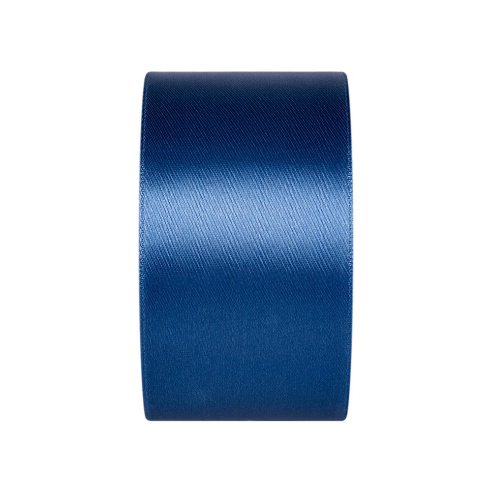 Лента атласная 1-сторонняя 50.0 мм / 33±2 метра, 136 св.синий, Gamma