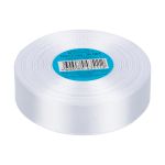 Лента атласная 1-сторонняя 25.0 мм / 33±2 метра, 001 белый, Gamma