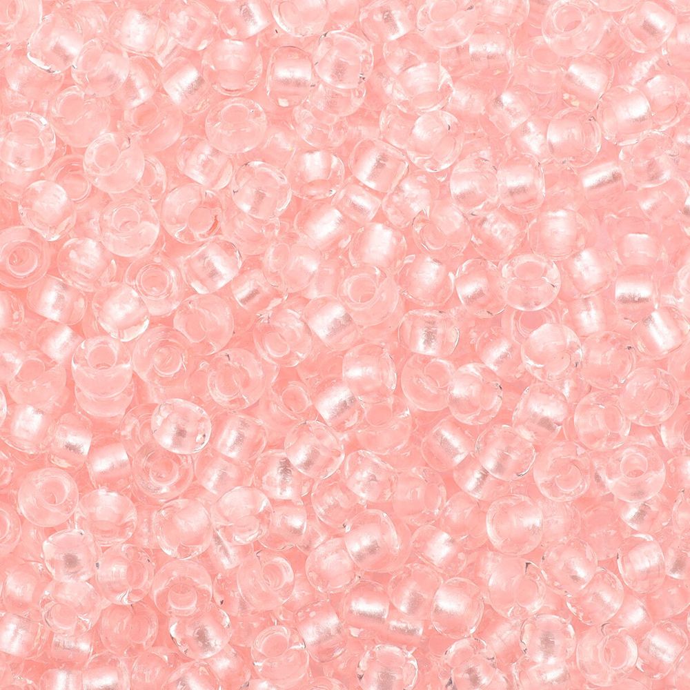 Бисер Preciosa прозрачный с перламутр. цвет. центром 10/0 (2.3 мм), круг.отв., 50г, (38298)