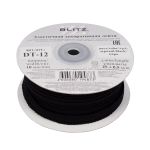 Резинка бельевая (ажурная) 10.0 мм / 25 метров, черный-3, Blitz DT-12