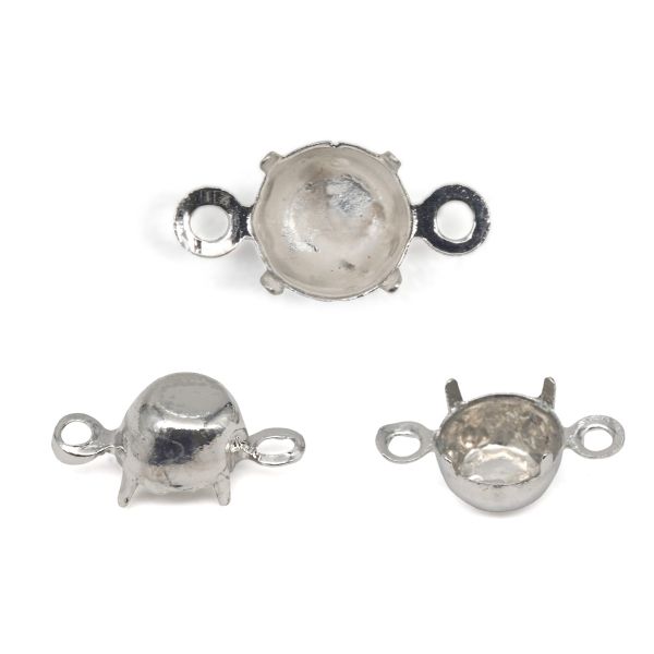 Цап для страз пришивной, 5 мм, 10 шт/упак, Astra&Craft (серебро) 4AR2046