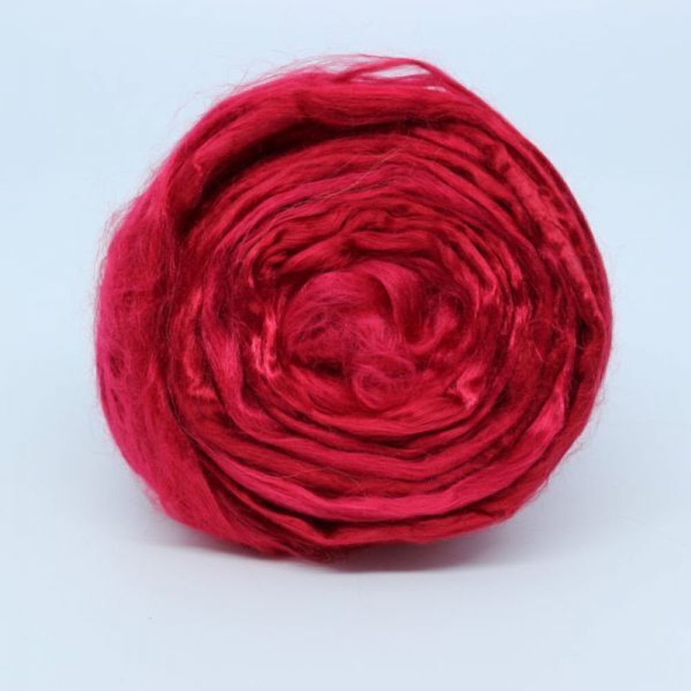 Шерсть для валяния Троицкая Гребенная лента (вискоза) 50г цв.0706 гвоздика