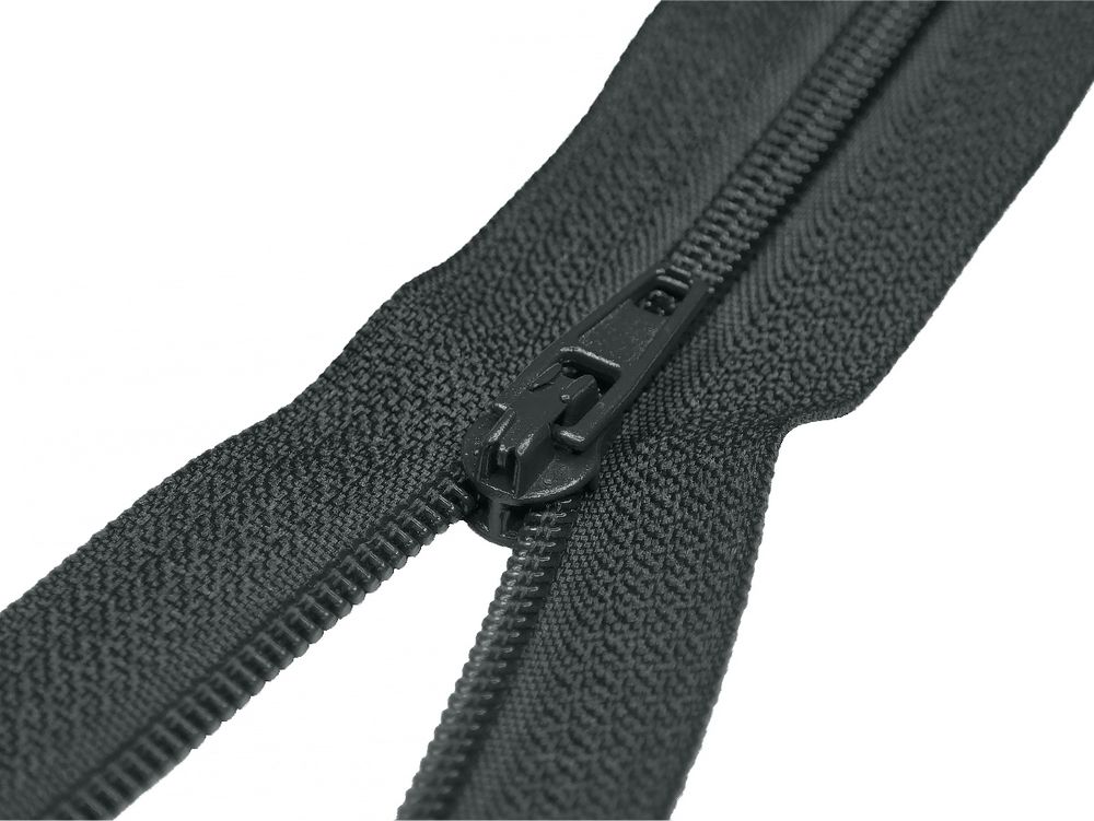 Молния спираль (витая) (цв.SBS) брючная Т3 (3 мм) 1 зам., н/раз., 16 см, автомат, S-156 т.серый, 5000 шт