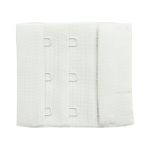 Застежки для бюстгальтера текстильные 2х2, 50 мм, белый, Pony