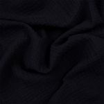 Муслин 125 г/м², 130 см / 2 метра, TBY.Mus.24723.28.2, цв.28 черный