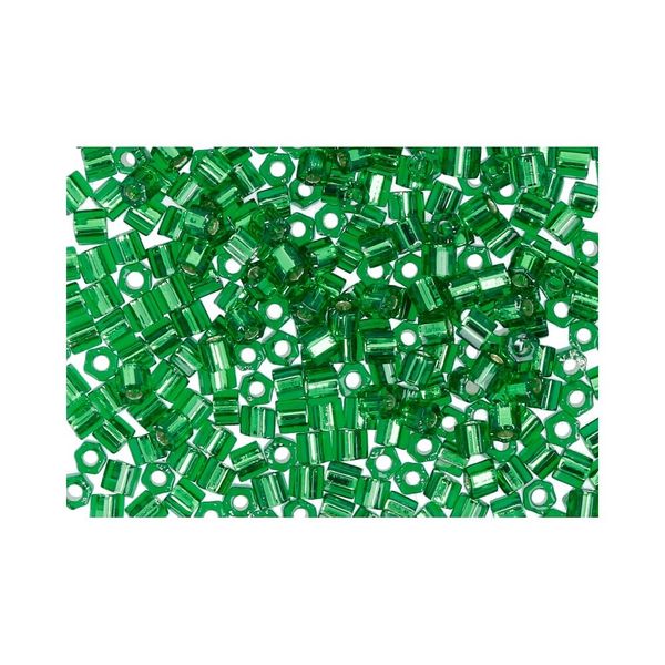 Бисер Toho 11/0 Hexagon 3 (2.2 мм), 25 г (5х5 г), 0027B зеленый