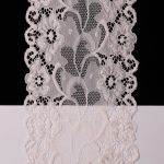 Кружево бельевое эластичное 150 мм / 13.72 м, цв. C571 молочный