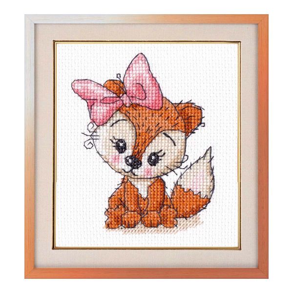 Набор для вышивания нитками Овен, Лисенок8х10см
