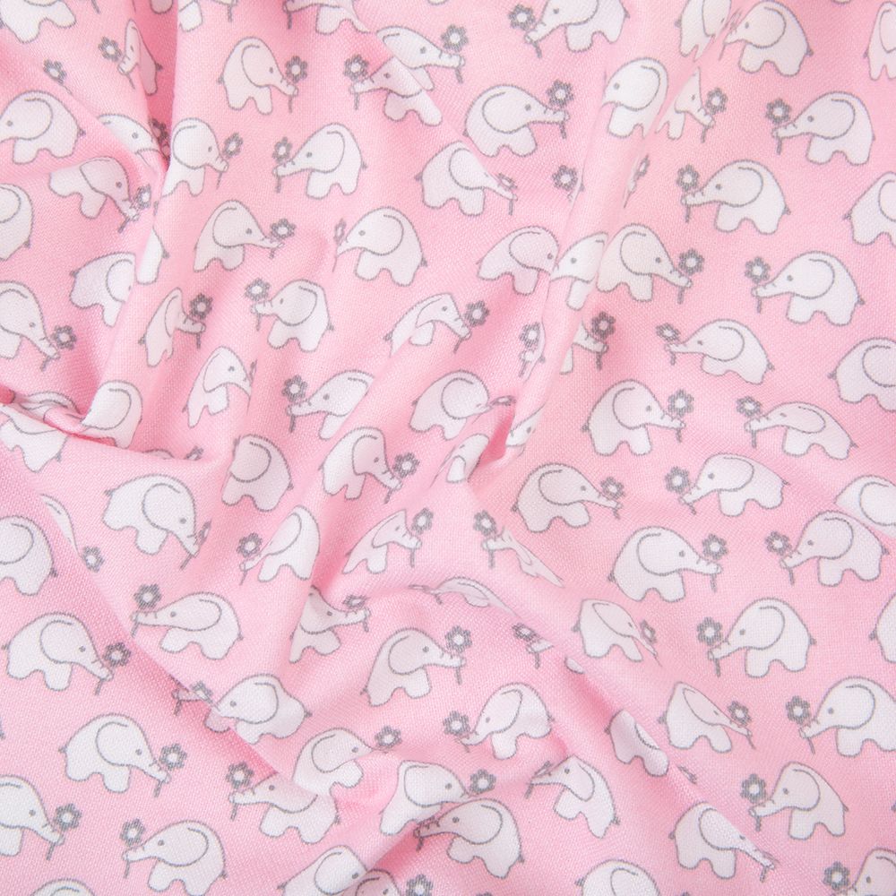 Ткань для пэчворка Peppy Молочные сны фланель, рулон 112 см / 5 метров, МС-23 розовый, Peppy