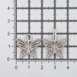 Крючки пришивные декоративные 35х20 мм, nickel, 10 шт