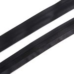 Косая бейка кожзам 20 мм / 45 метров, черный