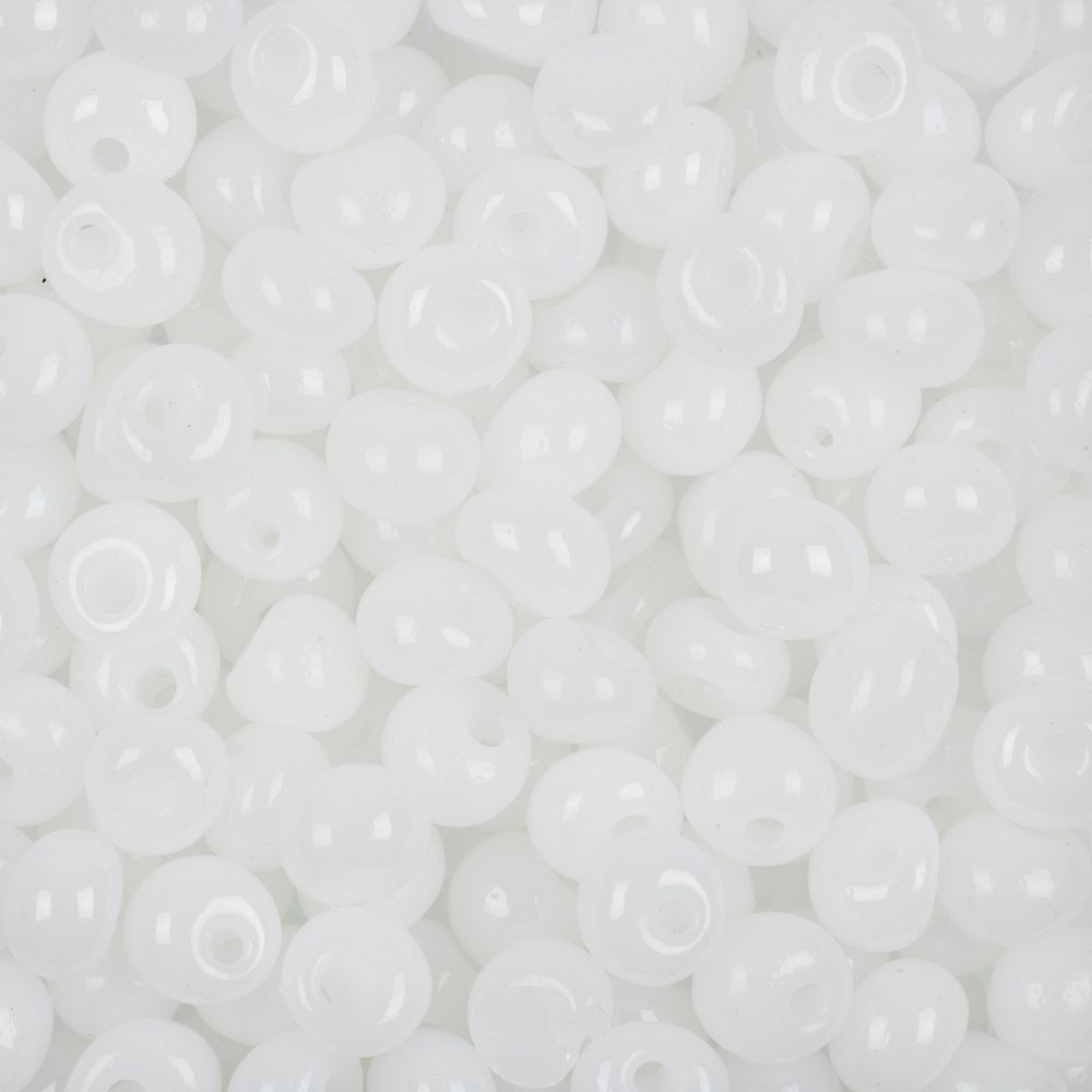 Бисер Preciosa Drops 2/0 (6 мм), 50 г, 02090 белый, 311-11001 Бисер Preciosa Drops 2/0 (6 мм), 50 г, 02090 белый, 311-11001