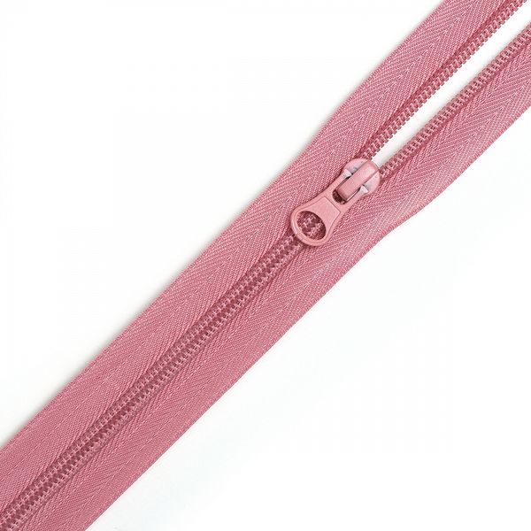 Молния спираль (витая) Т5 (5 мм) 1 зам., н/раз., 18 см, цв.S070 пудро-розовый уп.50 шт