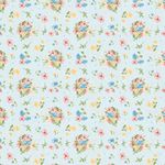 Ткань для пэчворка Peppy Нежная история, отрез 50х55 см, 146 г/м², НИ-08 голубой, Peppy