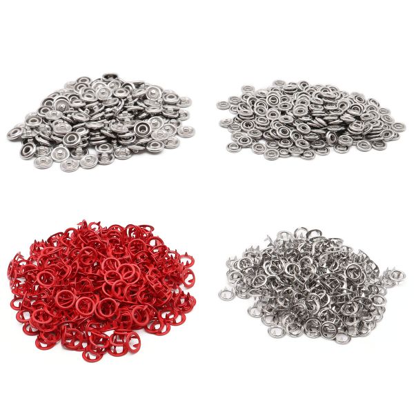 Кнопка рубашечная (джерси) открытая ⌀9.5 мм, ≈1440 шт, МЕТАЛЛ, эмаль, 162 красный матовый, NEW STAR