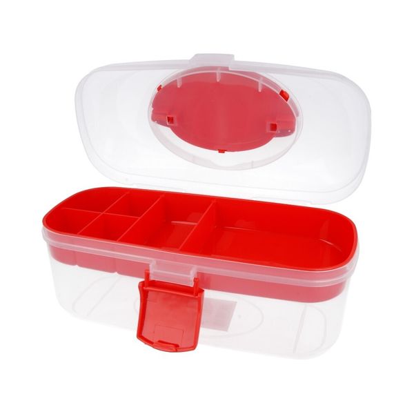 Органайзер для швейных принадлежностей 27.8x12.1x13.1 см, пластик, прозрачная, Gamma ОМ-055