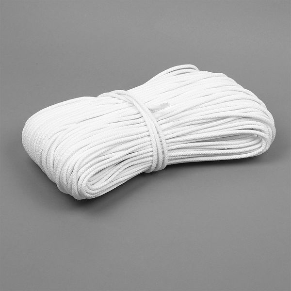 Шнур для вязания х/б ⌀5.0 мм с наполнителем цв.белый уп.100м