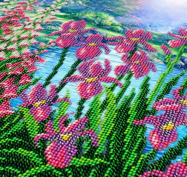 Набор для вышивания бисером Паутинка, Тихая заводь 38х28 см